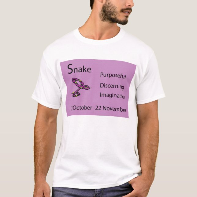 Aboriginal horoskop för ormTotemamerikan Tee (Framsida)