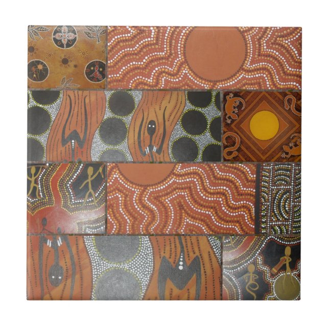 Aboriginal huvudsaklig Collage .jpg Kakelplatta (Framsidan)