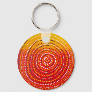Aboriginal inspirerad nyckelring