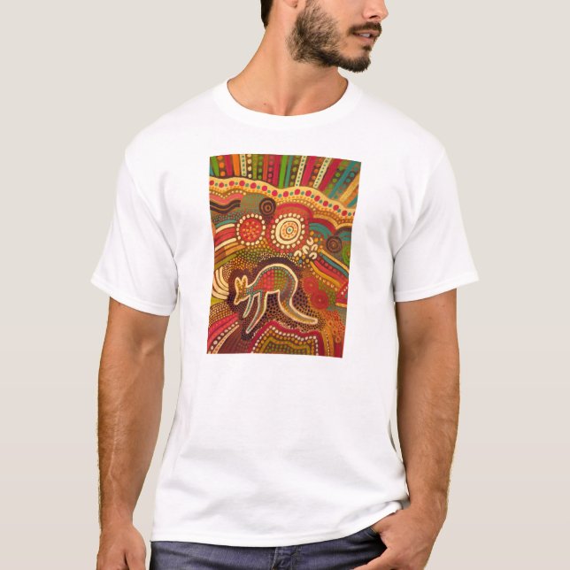 Aboriginal konst för T-tröja T Shirt (Framsida)
