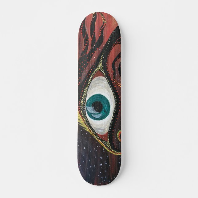 ABORIGINAL KONSTSKATEBOARD MINI SKATEBOARD BRÄDA 18,5 CM (Framsida)