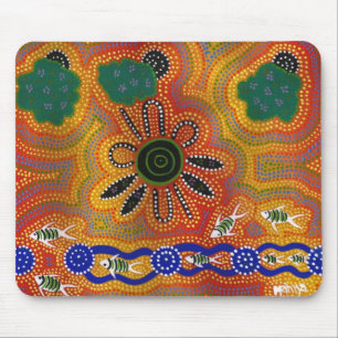 Aboriginal konstverk musmatta
