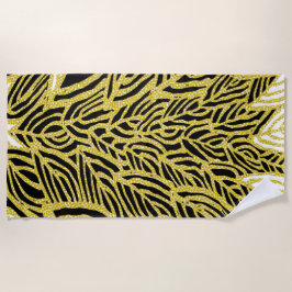 Aboriginal Mönster-14 Beach Towel