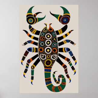Aboriginal stamkonsskorpion Poster