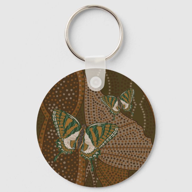 Aboriginal Swallow Keychain Nyckelring (Framsida)