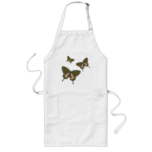 Aboriginal Swallowtail Apron Långt Förkläde (Framsidan)