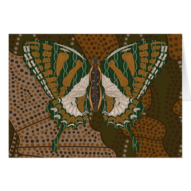 Aboriginal Swallowtail kort (Framsidan Horizontal)