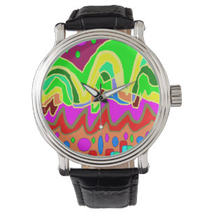 ABORIGINAL TYPE ART-ABSTRAKT ARMBANDSUR