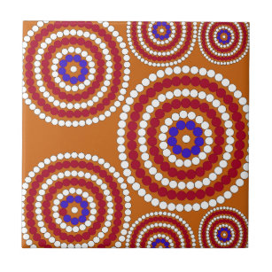 Aboriginal upplaga kakelplatta