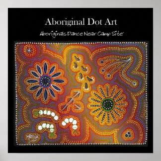 Aboriginalläkemedel nära kamerabrand poster