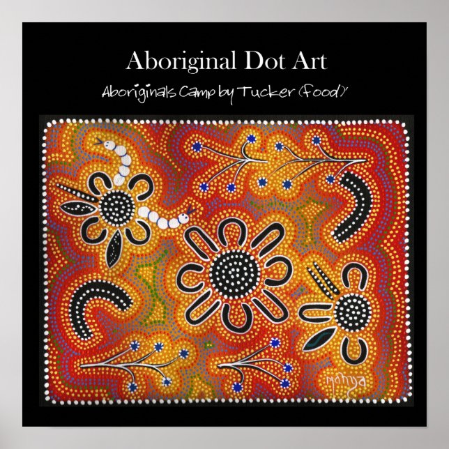 Aboriginals Camp by Tucker (mat) Poster (Framsidan)