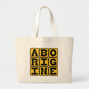 Aborigine, australisk inföding jumbo tygkasse
