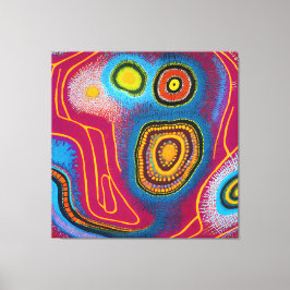 Aboriginell Abstrakt Artikel 101 Canvastryck