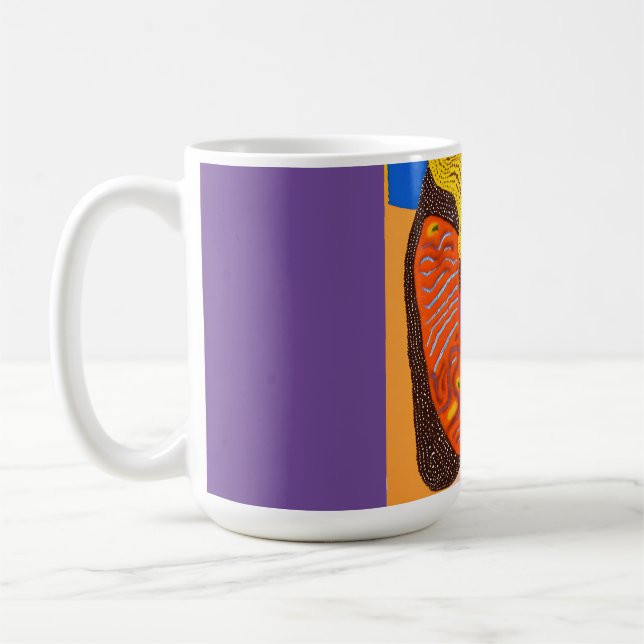 Aboriginell Abstrakt Artikel 109 Kaffemugg (Vänster)