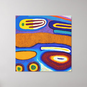Aboriginell Abstrakt Artikel Vol 04 Canvastryck