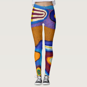 Aboriginell Abstrakt Artikel Vol 04 Leggings