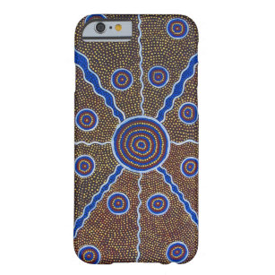 aboriginell konstmålning australia abstrakt design barely there iPhone 6 skal