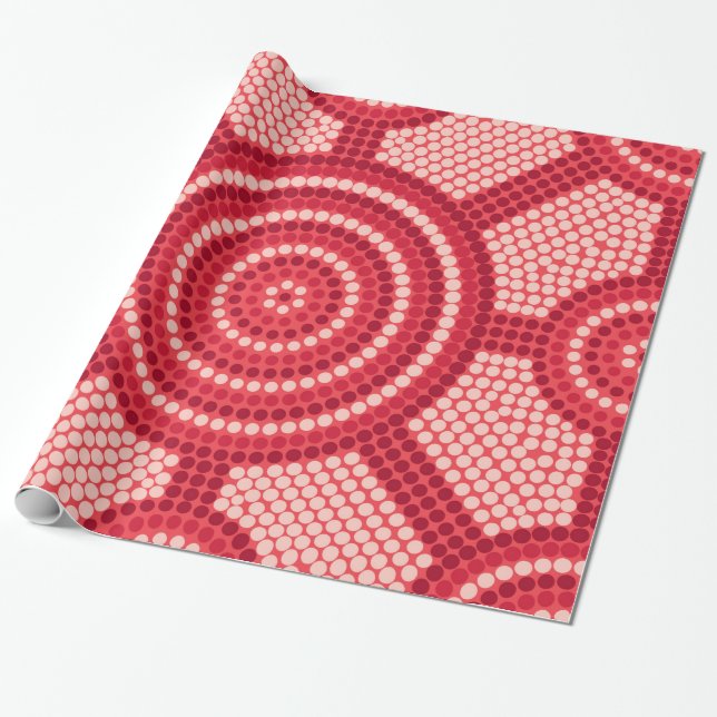 Aboriginell mötesplats Waratah Presentpapper (Utrullad)