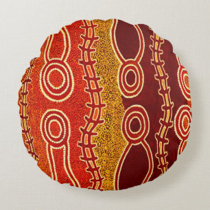 Aboriginella ormar . rund kudde