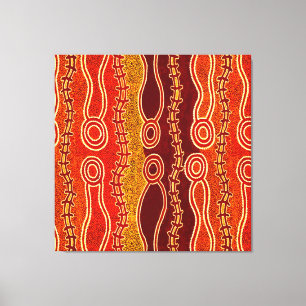 Aboriginella serpenter. canvastryck