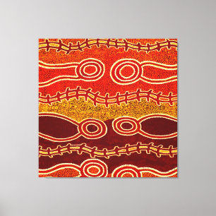 Aboriginella serpenter. canvastryck