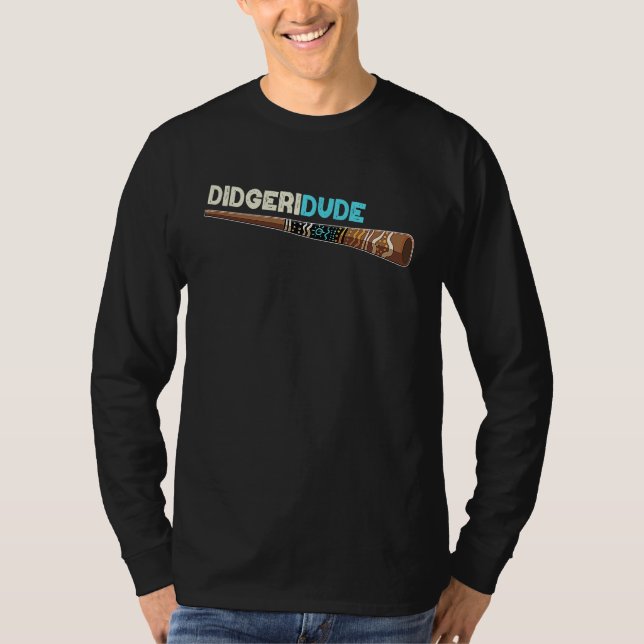 Aborigines Aboriginal Didjeridu Didgeridoo T Shirt (Framsida)
