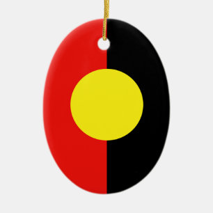 Aborigines Julgransprydnad Keramik