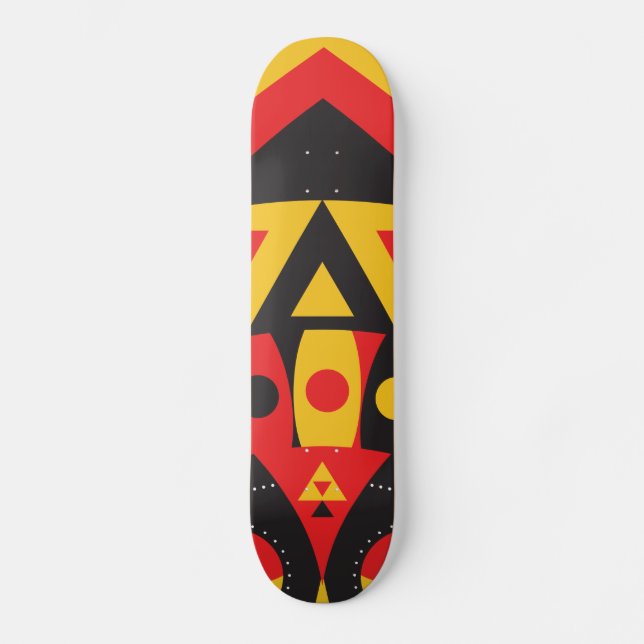 aboriginsk mini skateboard bräda 18,5 cm (Framsida)