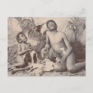 Aboriginska australiensiska pojkar, 1896 vykort