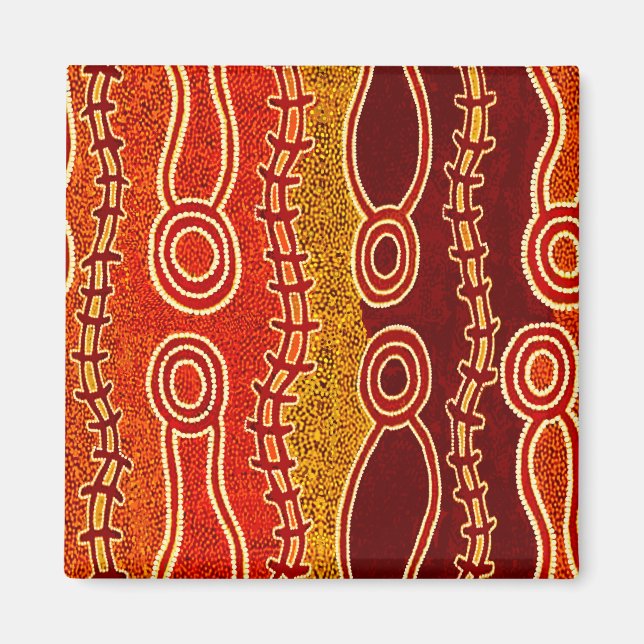 Aboriginska Ormar . Magnet (Framsidan)