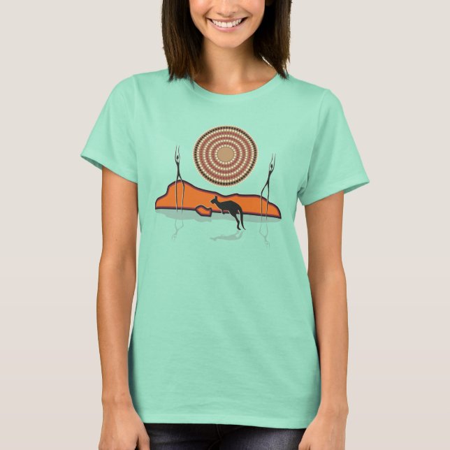 Aborigional Sunrise Tee (Framsida)