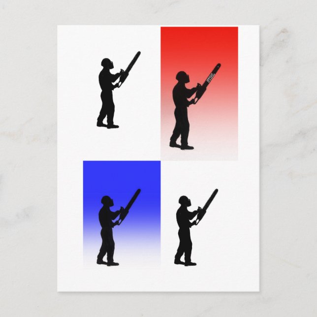 Aborist Träd, julklapp-gåva Helg Vykort (Framsida)