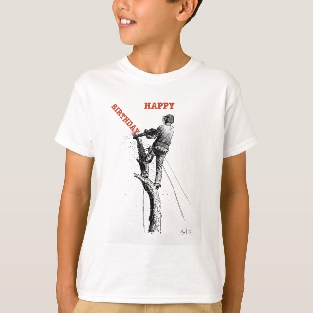 Aborist Träd, julklapp-gåva T-shirt (Framsida)