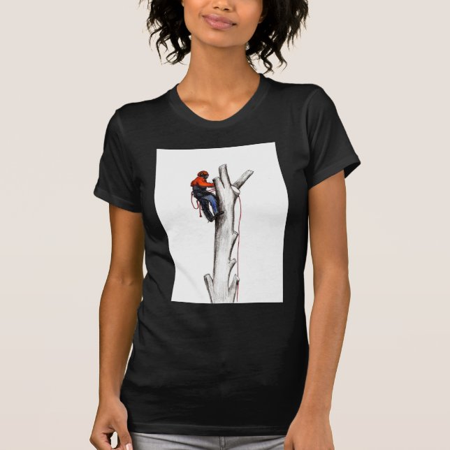 Aborist Träd, julklapp-gåva T-shirt (Framsida)