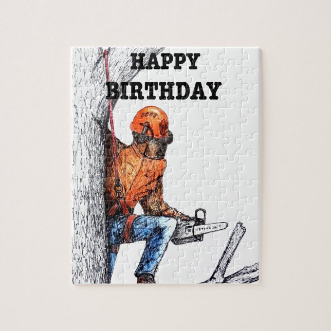 Aborist Träd, kirurg på födelsedagen, presenterar  Pussel (Vertikal)