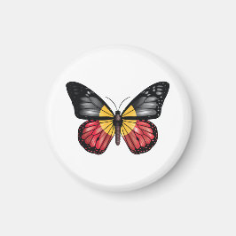 Aboriursprungsmonarque Butterfly Flagga Magnet