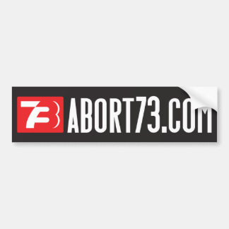 Abort73.com (Webben Banner) Bumper-etikett Bildekal