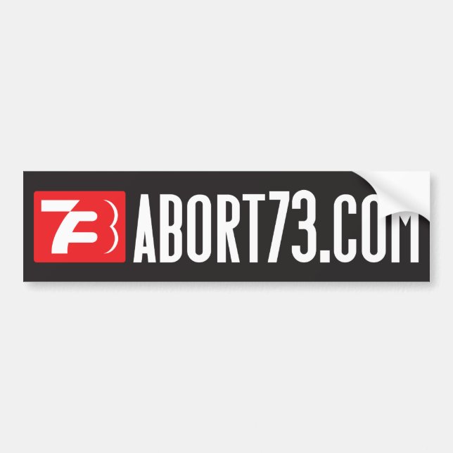 Abort73.com (Webben Banner) Bumper-etikett Bildekal (Framsidan)