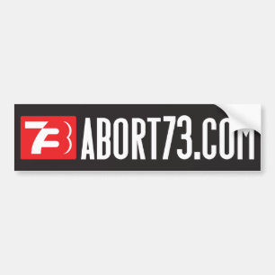 Abort73.com (Webben Banner) Bumper Sticker Bildekal