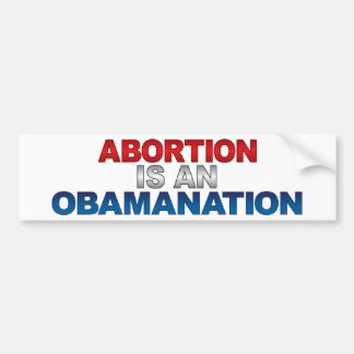 ABORT ÄR en OBAMANATION-bildekal Bildekal
