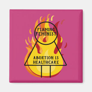 Abort är hälso - och sjukvård Flamande feminist 15 Magnet