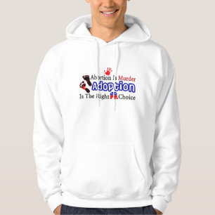Abort är mord sweatshirt med luva
