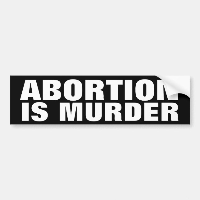 Abort är Murder Bildekal (Framsidan)