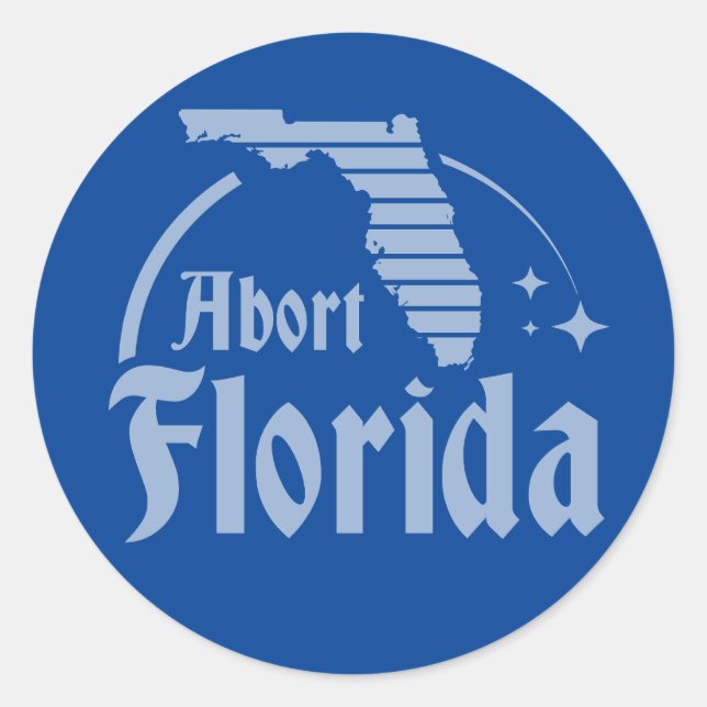 Abort Florida Runt Klistermärke (Framsida)