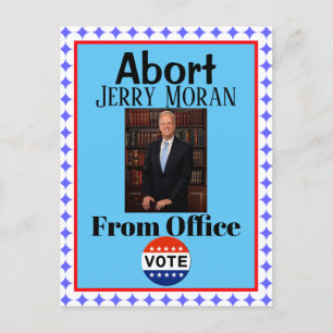 Abort Jerry Moran-vykort Vykort