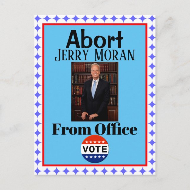 Abort Jerry Moran-vykort Vykort (Framsida)