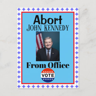 Abort John Kennedy Postcard Vykort
