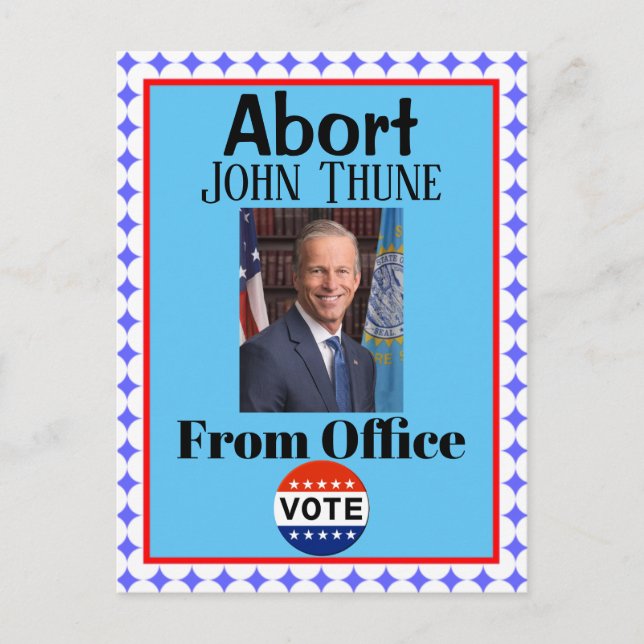 Abort John Thune Brevkort Vykort (Framsida)