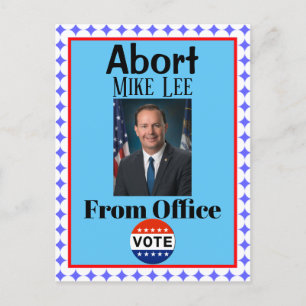 Abort Mike Lee Postcard Vykort