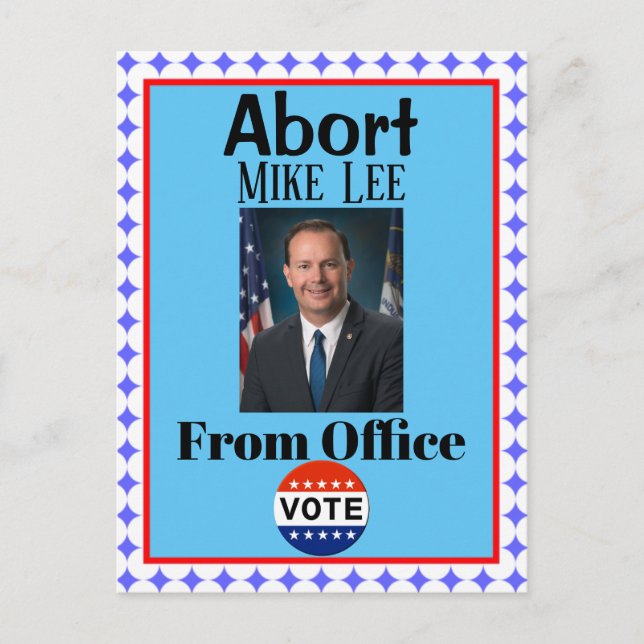 Abort Mike Lee Postcard Vykort (Framsida)